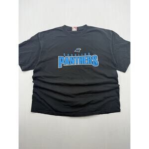 Vintage Carolina Panthers NFL Men's Black TShirt, Size XLarge